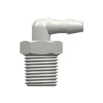 1/8-27 NPT Thread Elbow with 7/16` Hex to 200 Series Barb, 1/8` (3.2 mm) ID Tubing