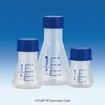 Daihan Science VITLAB PP Erlenmeyer Flask, with Wide-neck·GL45 Screwcap·Blue-scale, 75~1,000㎖<