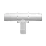 Tee Reduction Connector with 600 Series Barbs, (2X) 1` (25.4 mm) and 3/4` (19.0 mm) ID Tubing