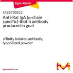 Merck Anti-Rat IgA (alpha-chain specific)-Biotin antibody produced in goat