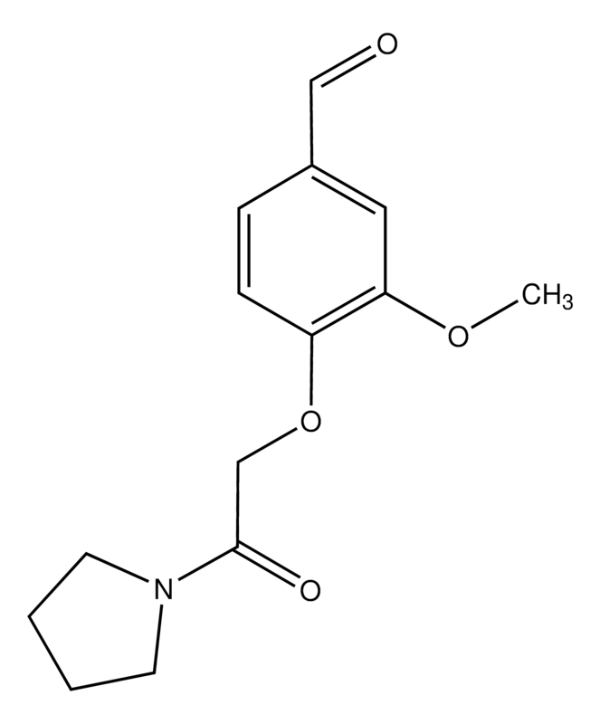 Merck 3-Methoxy-4-(2-oxo-2-pyrrolidin-1-ylethoxy)benzaldehyde