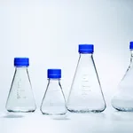 Thermo Fisher Scientific Nalgene Single-Use PETG Erlenmeyer Flask with Baffled Bottom: 멸균