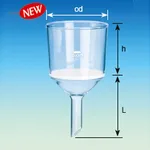 Daihan Science DAIHAN 35~10,000㎖ Glass Filter Funnel, “Buchner”, High Quality<br>Boro-glass 3.