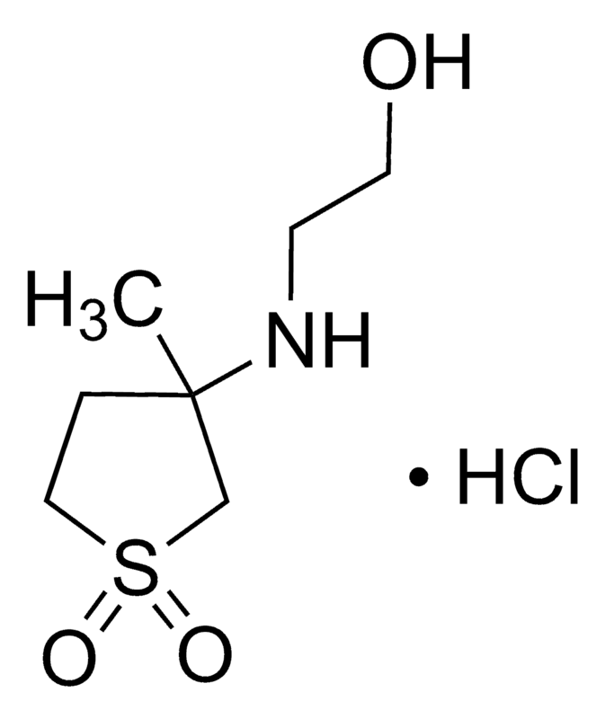 Merck 2-[(3-Methyl-1,1-dioxidotetrahydro-3-thienyl)amino]ethanol hydrochloride