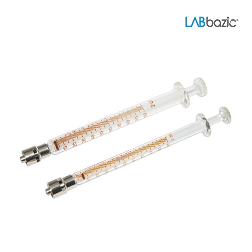 Labbazic 2CCM / 유리 주사기 Metal Luer Lock Tip (금속 잠금형), micro, 2CC[1EA/PK]