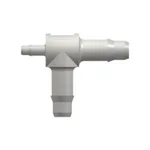 Tee Reduction Tube Fitting with 400 Series Barbs, 1/8` (3.2 mm) and 1/16` (1.6 mm) ID Tubing