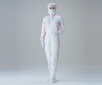 AS ONE Cleanroom Wear FC132B (White×Pink, for Women), 방진복 FC132B (화이트×핑크 여성용)