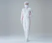 AS ONE Cleanroom Wear FC132B (White×Pink, for Women), 방진복 FC132B (화이트×핑크 여성용)