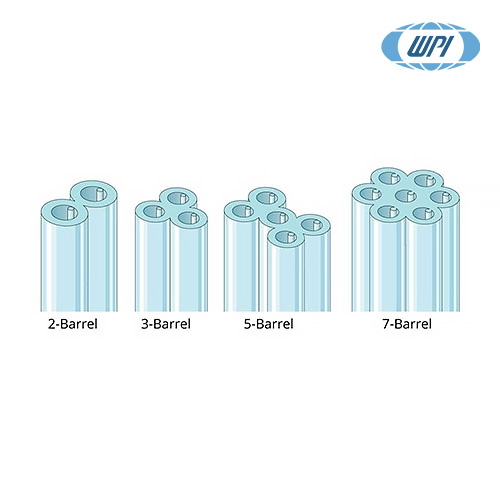 WPI 2B150F-4 / Multi-Barrel Capillary Glass(다중 채널 모세관 유리), 4IN BOROSIL GL FIL/2 BRL[100EA/PK]