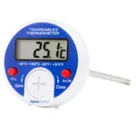 Thermo Fisher Scientific Digital Thermometers with Stainless-Steel Stem, 0.375 in. LCD Screen and Protective Guard