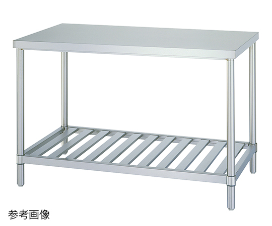 AS ONE Stainless Steel Work Bench (Drainboard Shelf Type), 스테인리스 작업대(드레인보드 선반 타입)