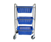 AS ONE Storage Cart(Plastic Basket), 3단 카트(플라스틱 바구니)