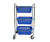 AS ONE Storage Cart(Plastic Basket), 3단 카트(플라스틱 바구니)