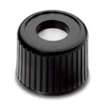 Waters Black, Screw Neck Cap and Preslit PTFE/Silicone Septum