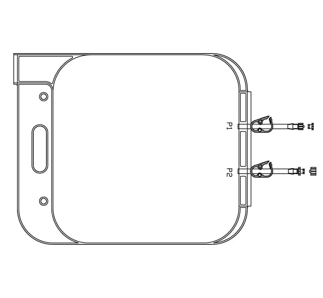 Thermo Fisher Scientific 2D Labtainer BioProcess Container (BPC), ASI 28 film, 2 ports, Luer Lock insert and body connectors