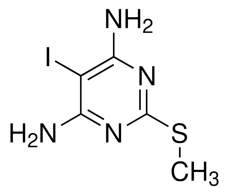 Merck 5-Iodo-2-(methylthio)pyrimidine-4,6-diamine