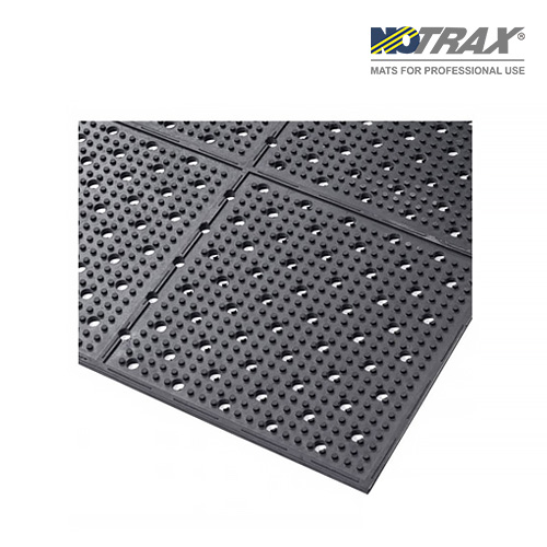 Notrax T23S0024BL / 저온 냉동창고 피로방지 기능성 안전매트, 양면 사용/배수형 T23 습식매트 (천연고무/검정)/600x1220mm/7.12kg[1EA]