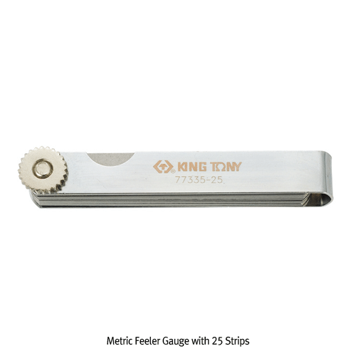 Daihan Science 휠러(틈새) 게이지 (25매), Metric Feeler Gauge with 25 Strips
