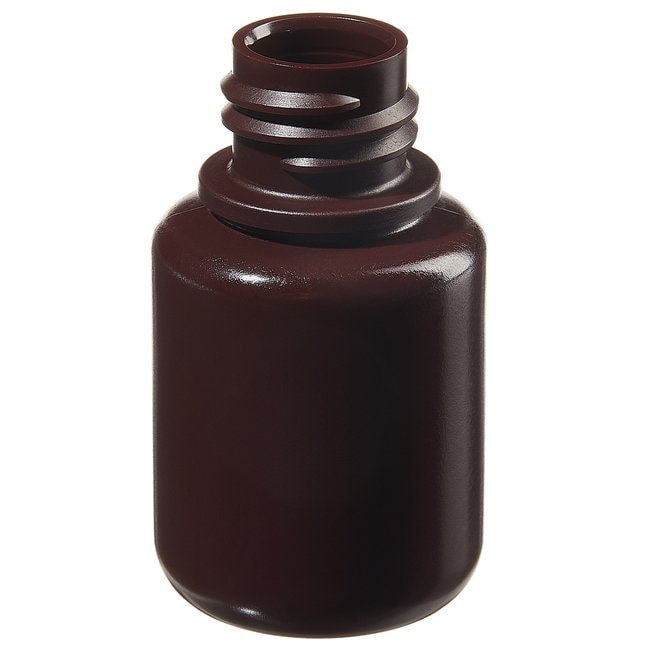 Thermo Fisher Scientific Nalgene Narrow-Mouth Opaque Amber HDPE Packaging Bottles without Closure: Bulk Pack, 30mL