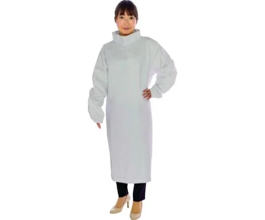 AS ONE Chemical Resistant High Neck Smock, 내약품성 하이 넥 스목