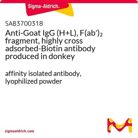 Merck Anti-Goat IgG (H+L), F(ab')2 fragment, highly cross adsorbed-Biotin antibody produced in donkey