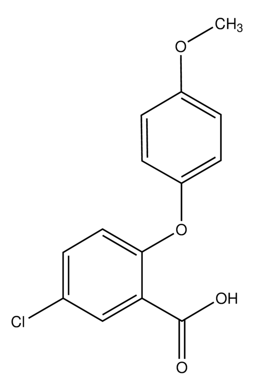 Merck 2-(4-methoxyphenoxy)-5-chlorobenzoic acid