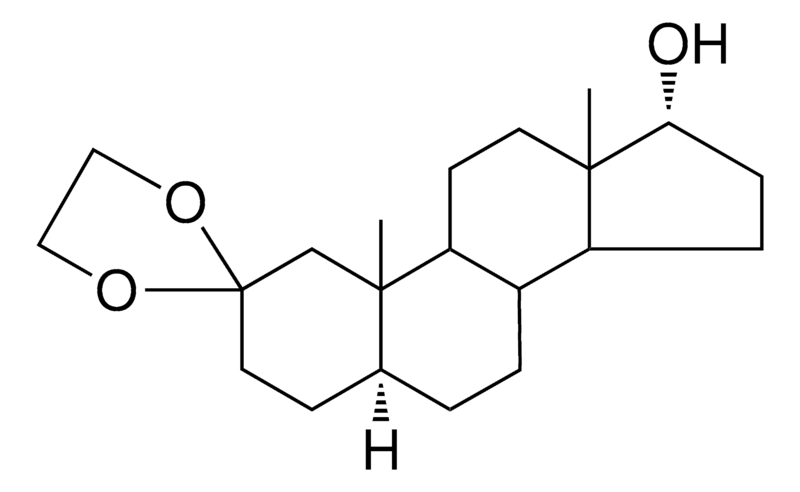 Merck 2,2-ETHYLENEDIOXY-5-ALPHA-ANDR - 1 MG&