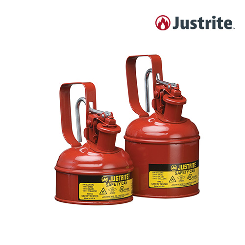 Justrite 7150100 / FM인증 인화성 물질 안전보관 용기 5갤런 (철제/19L/빨강)/OD 298x429mm/2.8kg[1EA]