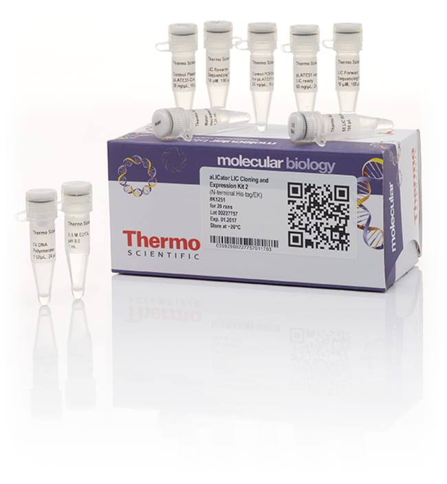 Thermo Fisher Scientific aLICator LIC Cloning and Expression Kit 2 (N-terminal His-tag/EK)