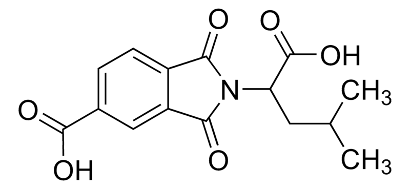 Merck 2-(1-Carboxy-3-methylbutyl)-1,3-dioxo-5-isoindolinecarboxylic acid