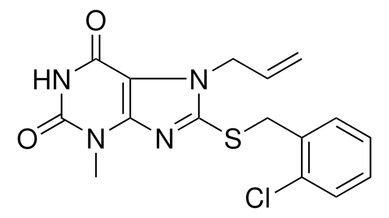 Merck 7-ALLYL-8-(2-CHLORO-BENZYLSULF - 5 MG&