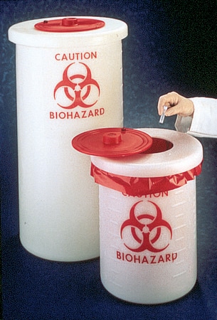 Merck Biohazard waste container