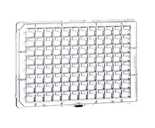 Greiner Bio One CRYSTALQUICK LP PLATE, 96 WELL, PS, SQUAREWELLS, FLAT BOTTOM, LOW PROFILE, 20 PCS./BAG