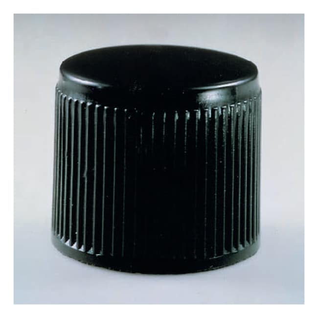 Thermo Fisher Scientific Black Phenolic Threaded Screw Caps with PTFE Liners, 13mm-415