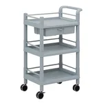 AS ONE Mobile Storage Cart 3 Sages 610 x 370 x 885 (Including Drawer, Guard Frame, Handle) MSO11J