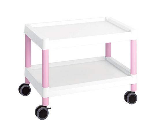 AS ONE Mobile Cart (Low-Floor Type) 645 x 447 x 492 Pink　MC20