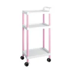 AS ONE Mobile Easy Cart (Tall Type/Regular 31) Pink 3 Stages ME31A