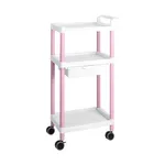 AS ONE Mobile Easy Cart (Tall Type/Regular 31) Pink 3 Stages Wiith Drawer ME31B