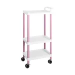 AS ONE Mobile Easy Cart (Tall Type/Regular 31) Pink 3 Stages ME31C