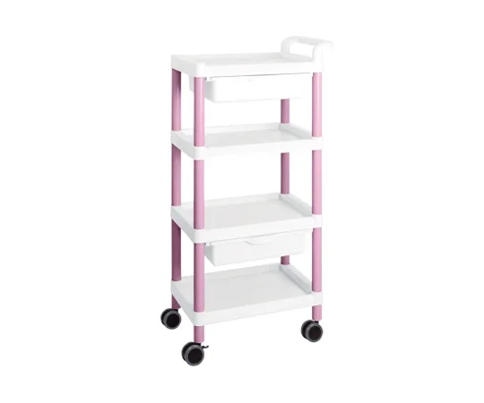 AS ONE Mobile Easy Cart (Tall Type/Regular 31) Pink 4 Stages Wiith Drawer ME31F