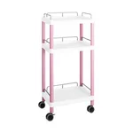 AS ONE Mobile Easy Cart (Tall Type/Regular 31) Pink 3 Stages Wiith Guard Frame ME31G