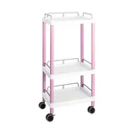 AS ONE Mobile Easy Cart (Tall Type/Regular 31) Pink 3 Stages Wiith Guard Frame ME31H