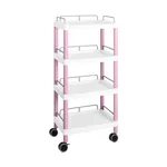 AS ONE Mobile Easy Cart (Tall Type/Regular 31) Pink 4 Stages Wiith Guard Frame ME31J