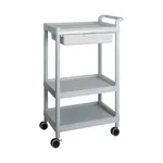 AS ONE Mobile Easy Cart (Tall Type/Wide 32) Gray 3 Stages Wiith Drawer ME32D