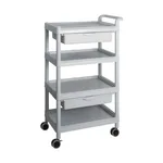 AS ONE Mobile Easy Cart (Tall Type/Wide 32) Gray 4 Stages Wiith Drawer ME32F