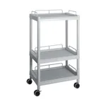 AS ONE Mobile Easy Cart (Tall Type/Wide 32) Gray 3 Sages Wiith Guard Frame ME32H