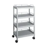 AS ONE Mobile Easy Cart (Tall Type/Wide 32) Gray 4 Stages Wiith Guard Frame ME32J