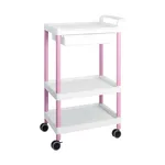 AS ONE Mobile Easy Cart (Tall Type/Wide 32) Pink 3 Stages Wiith Drawer ME32D