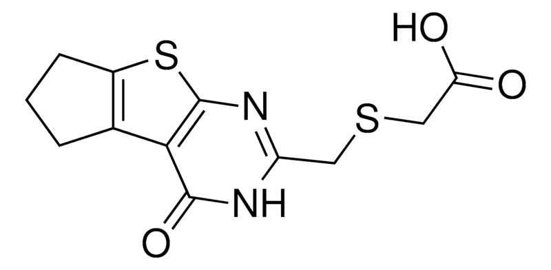 Merck ([(4-Oxo-3,5,6,7-tetrahydro-4H-cyclopenta[4,5]thieno[2,3-d]pyrimidin-2-yl)methyl]thio)acetic acid