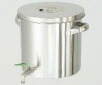 AS ONE Chemical-Resistant Tank with Stainless Valve, SUS304, 하구 스테인리스 탱크